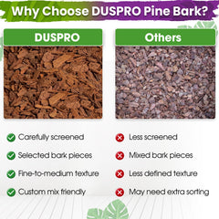 Duspro Orchid Bark being poured into a pot for repotting