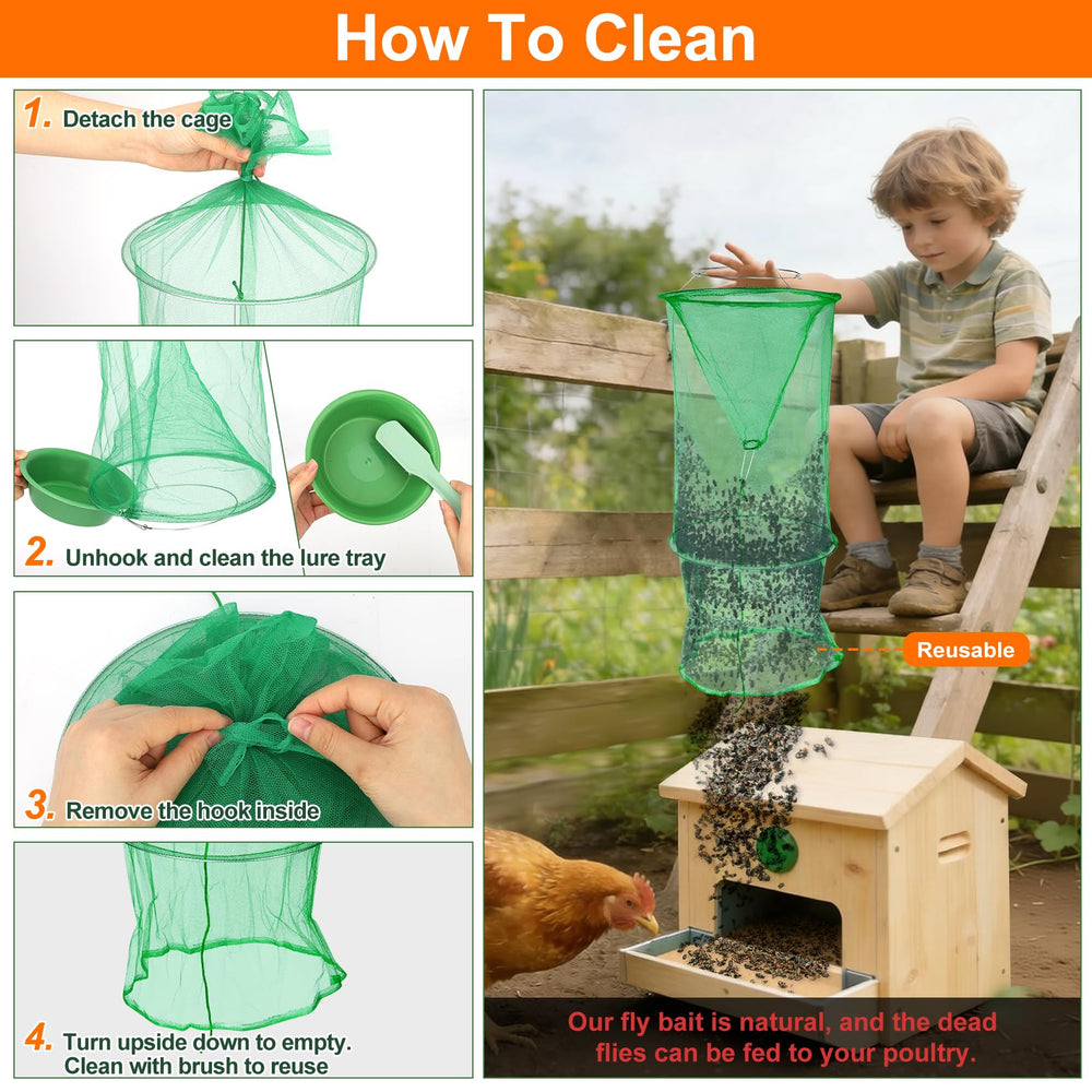 Dwcom Trap 4 pack with cleaning brush included