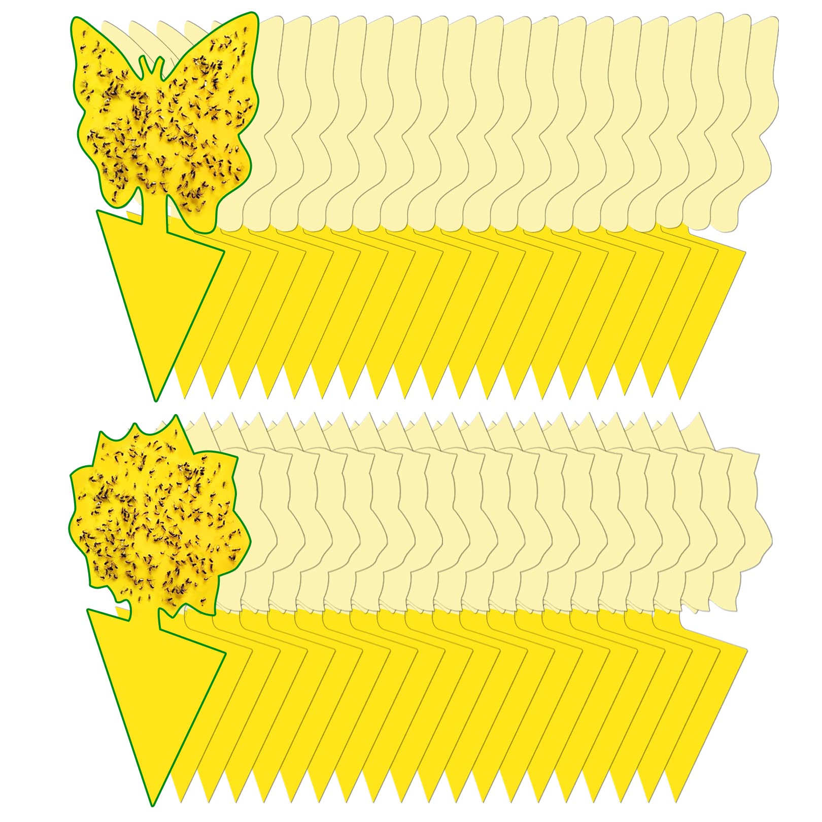 Dwcom Trap 40 Pack Yellow Sticky Traps front view