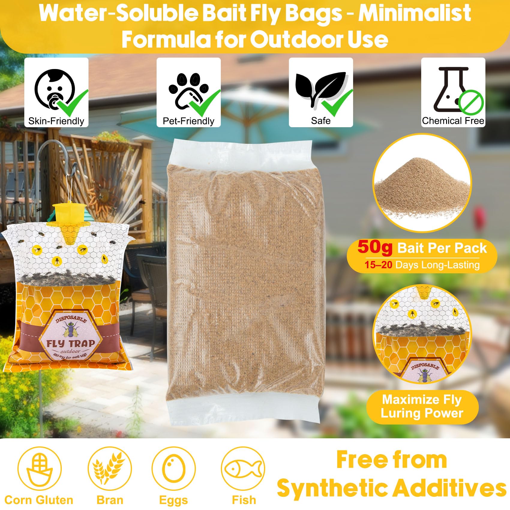 Dwcom Trap fly bag filled with water