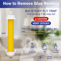 Dwcom Trap Sticky Fly Trap Hanging Setup