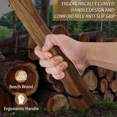 DWFKHT 15.7" Camping Hatchet axe head close-up