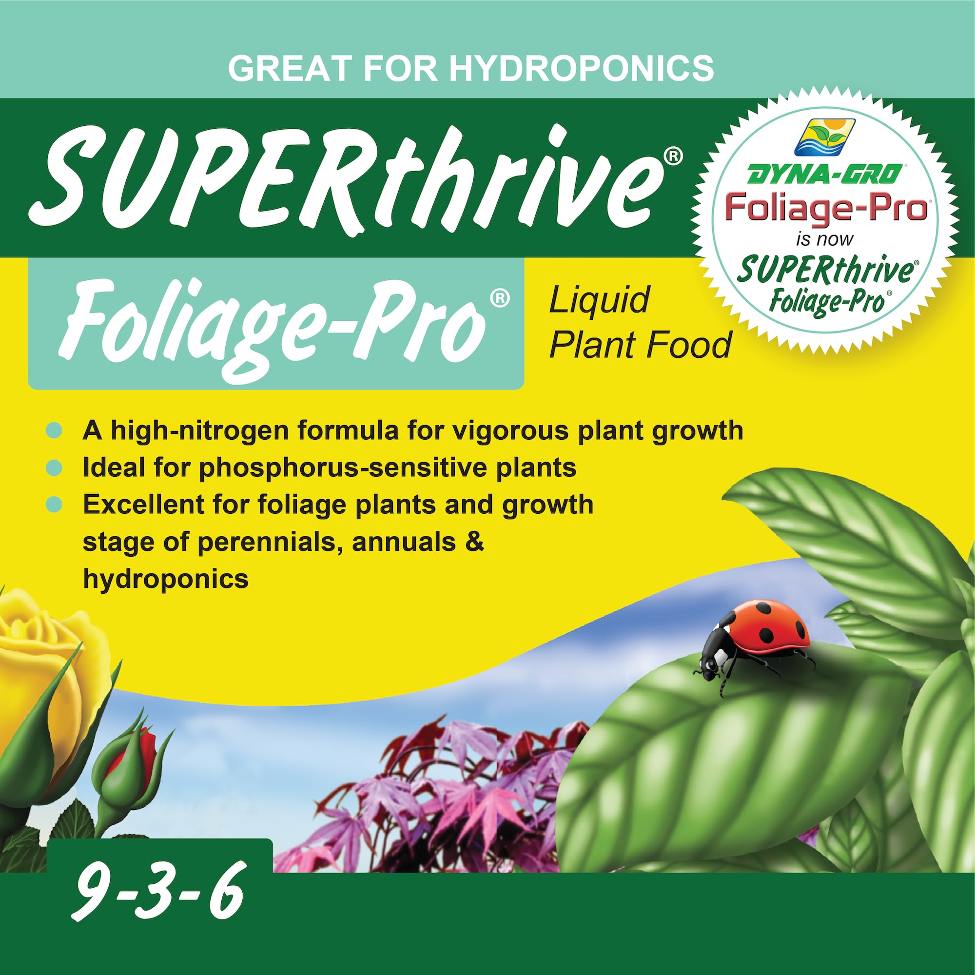Dyna-Gro Foliage Pro liquid fertilizer packaging