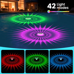 Dynamic RGB lighting effect from Kitloo Solar Pool Chlorine Floater