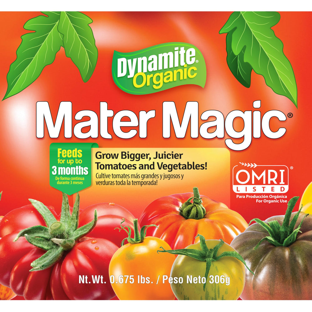Dynamite Mater Magic Organic Tomato Fertilizer shaker lid close-up