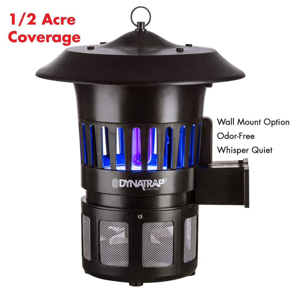 DynaTrap DT1100 insect trap in garden setting