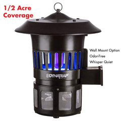 DynaTrap DT1100 insect trap in garden setting