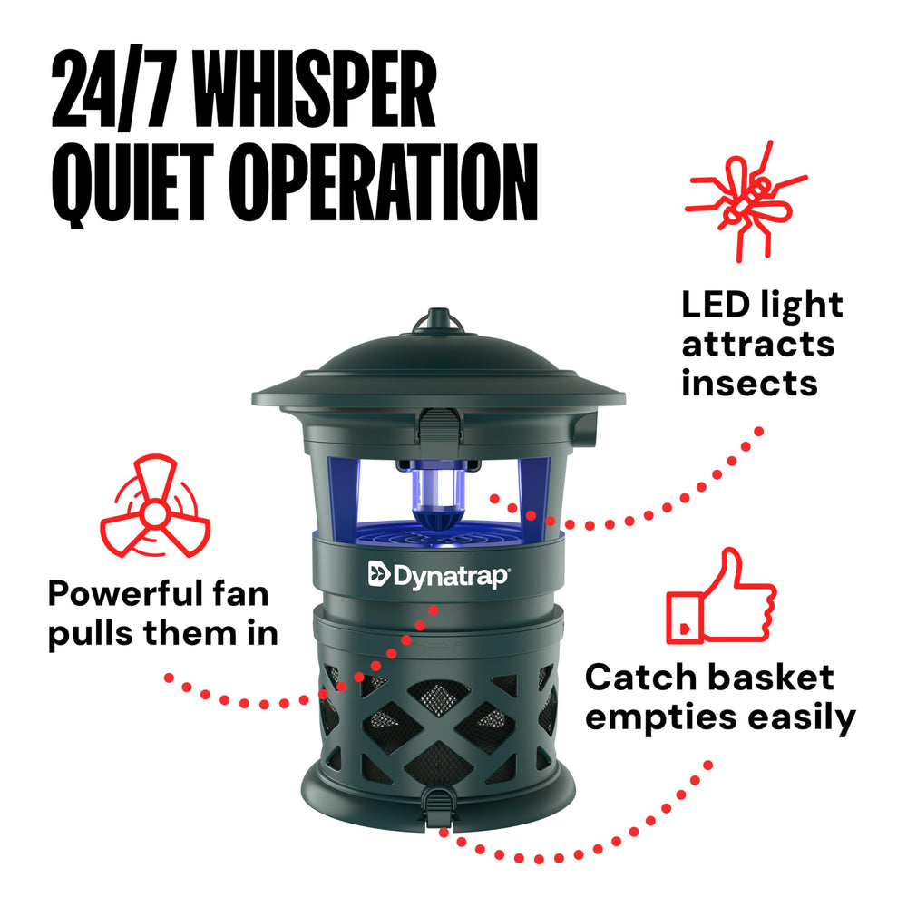 DynaTrap DT1130-GRSR mosquito trap close-up of LED bulb