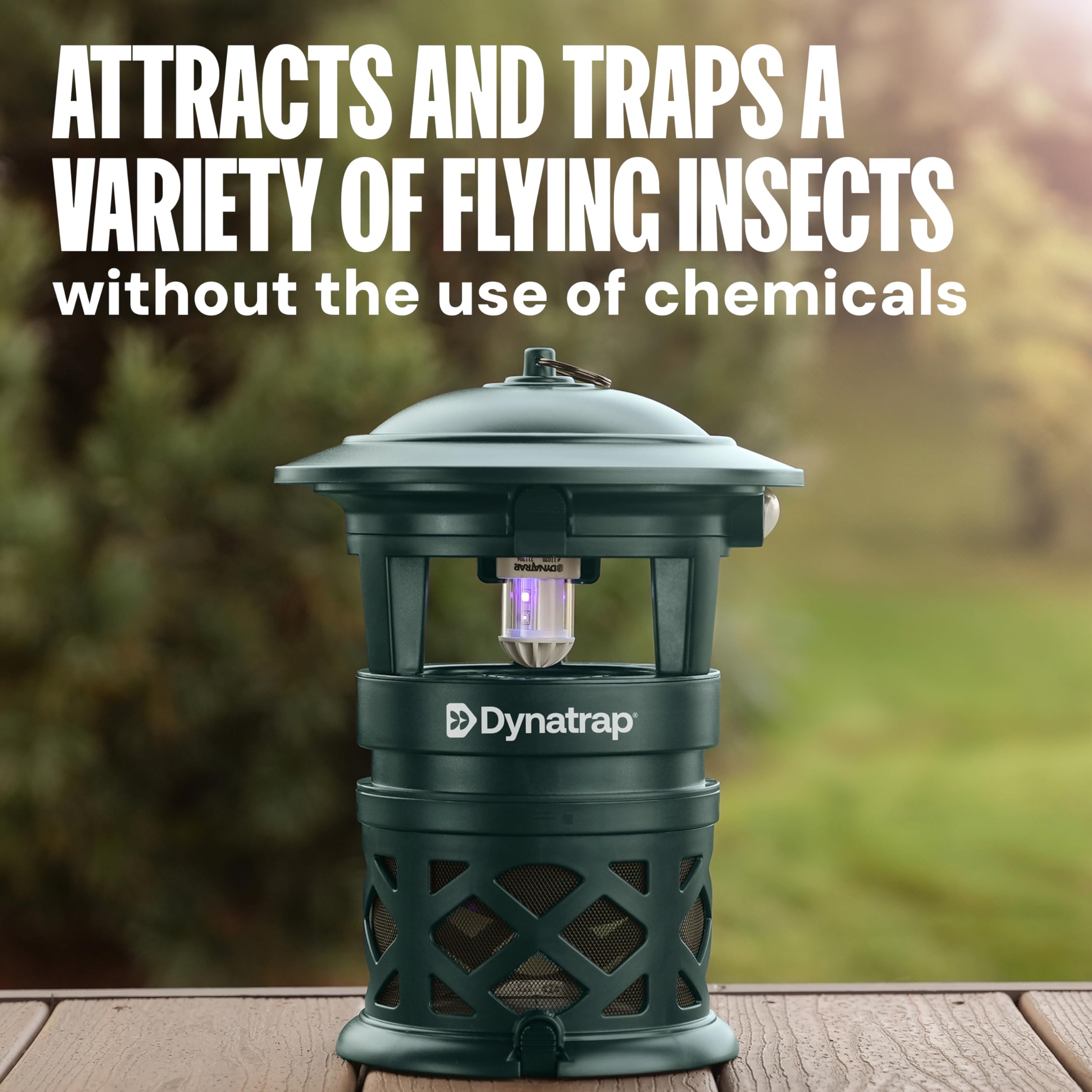 DynaTrap DT1130-GRSR mosquito trap in outdoor setting