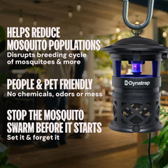 DynaTrap DT1130SR on patio during evening