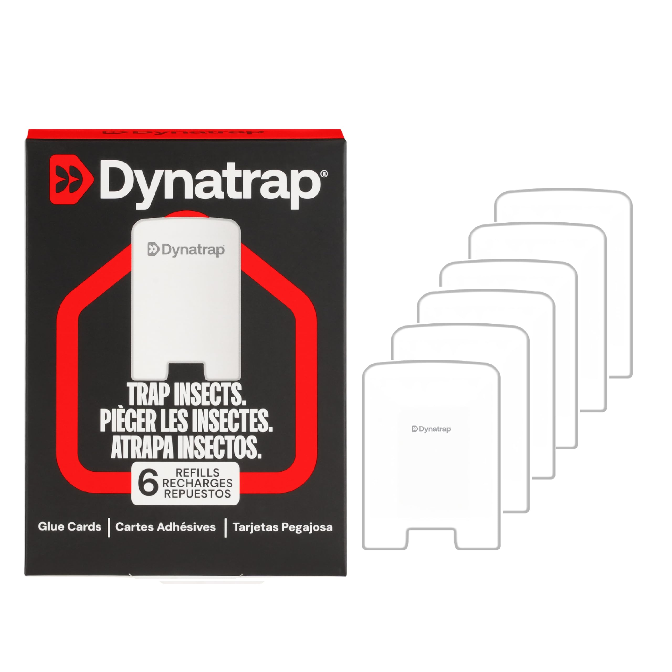 DynaTrap Glue Card Refills 6-pack with white glue cards