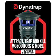 DynaTrap mosquito trap side view showing catch basket
