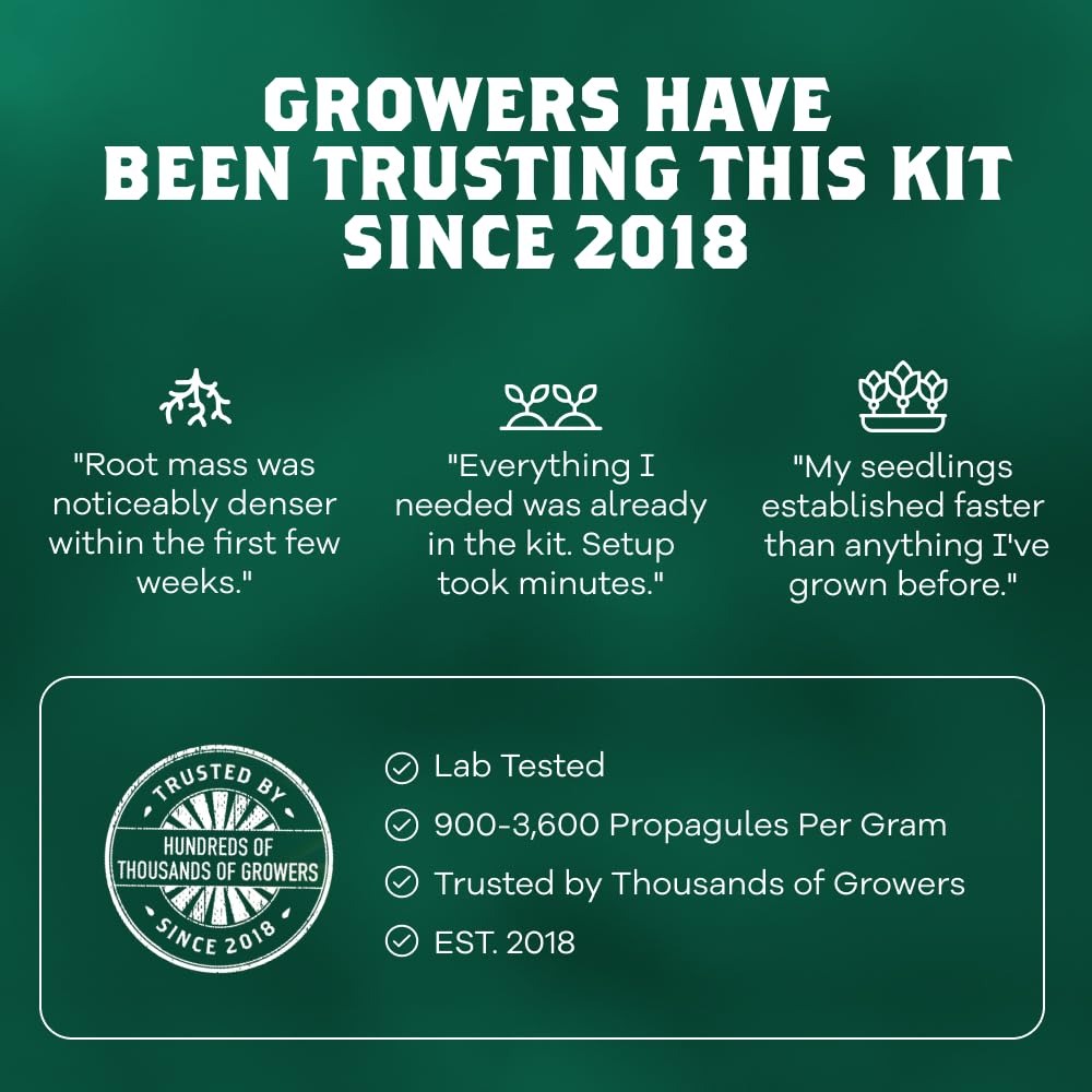 DYNOMYCO Mycorrhizal Fungi Inoculant applied to young plants