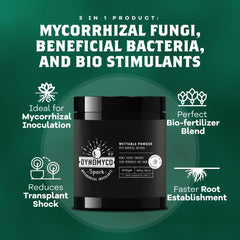 DYNOMYCO Spark Mycorrhizal Fungi application in garden