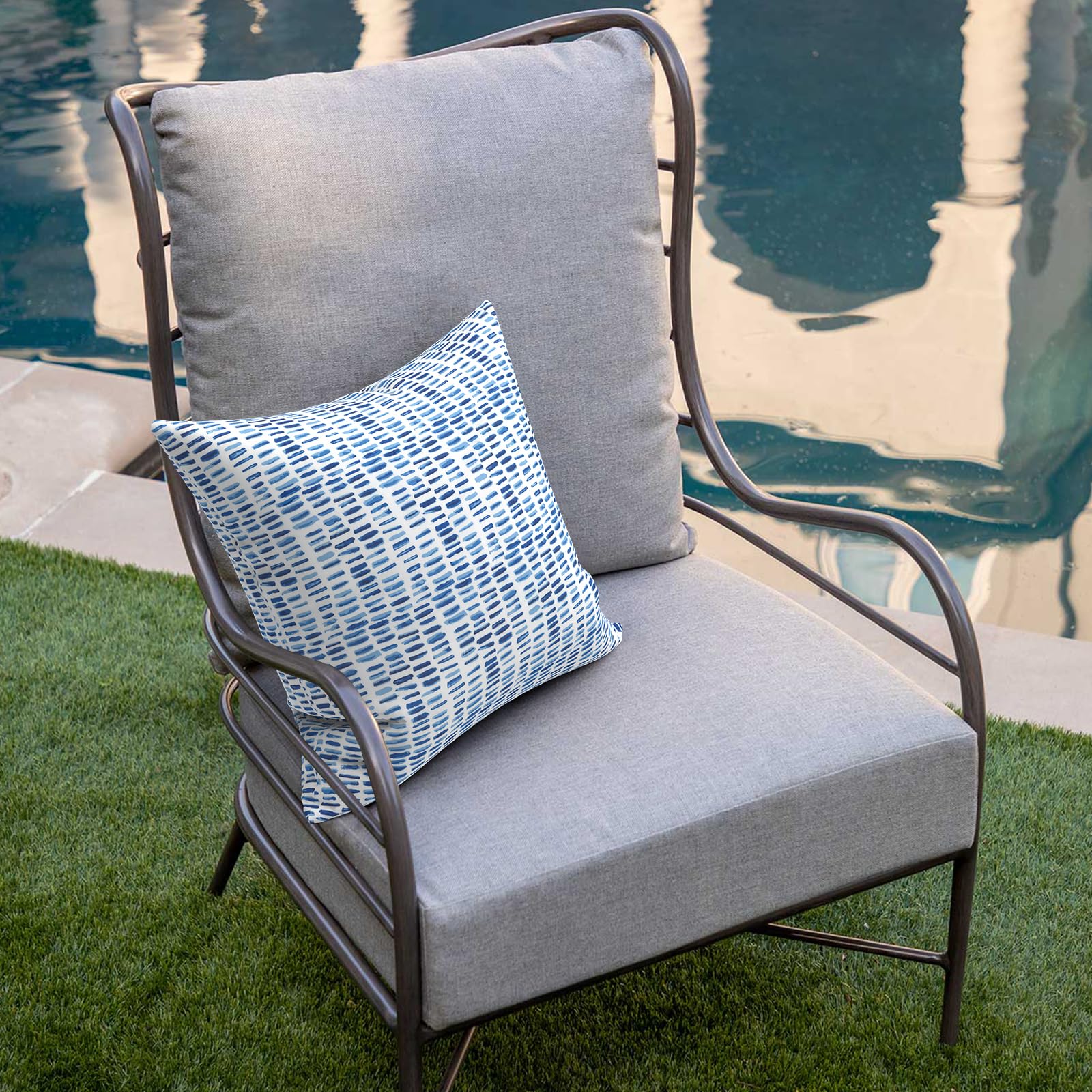 DYTXIII outdoor pillow covers on balcony seating