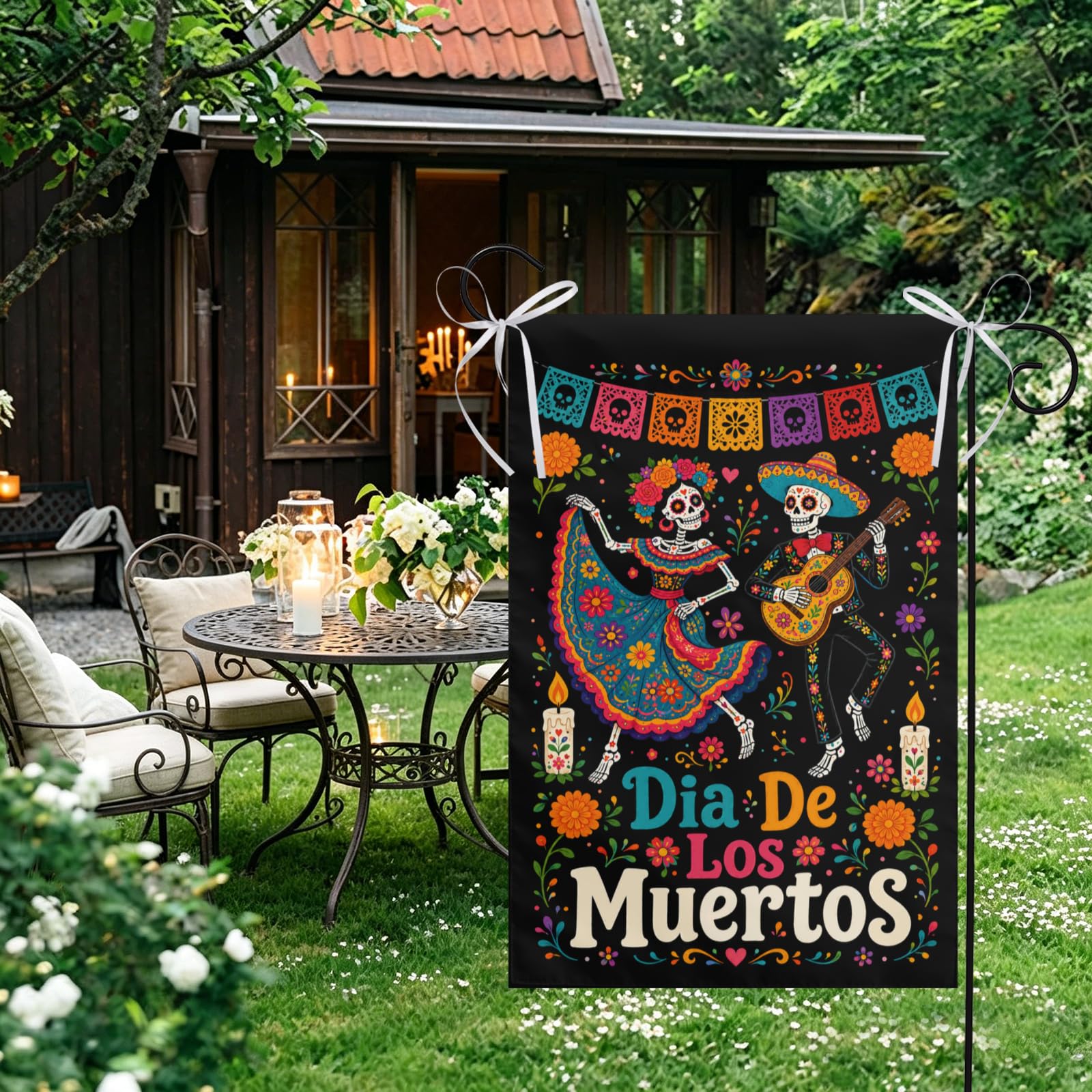 DZGlobal Dia De Los Muertos garden flag packaging