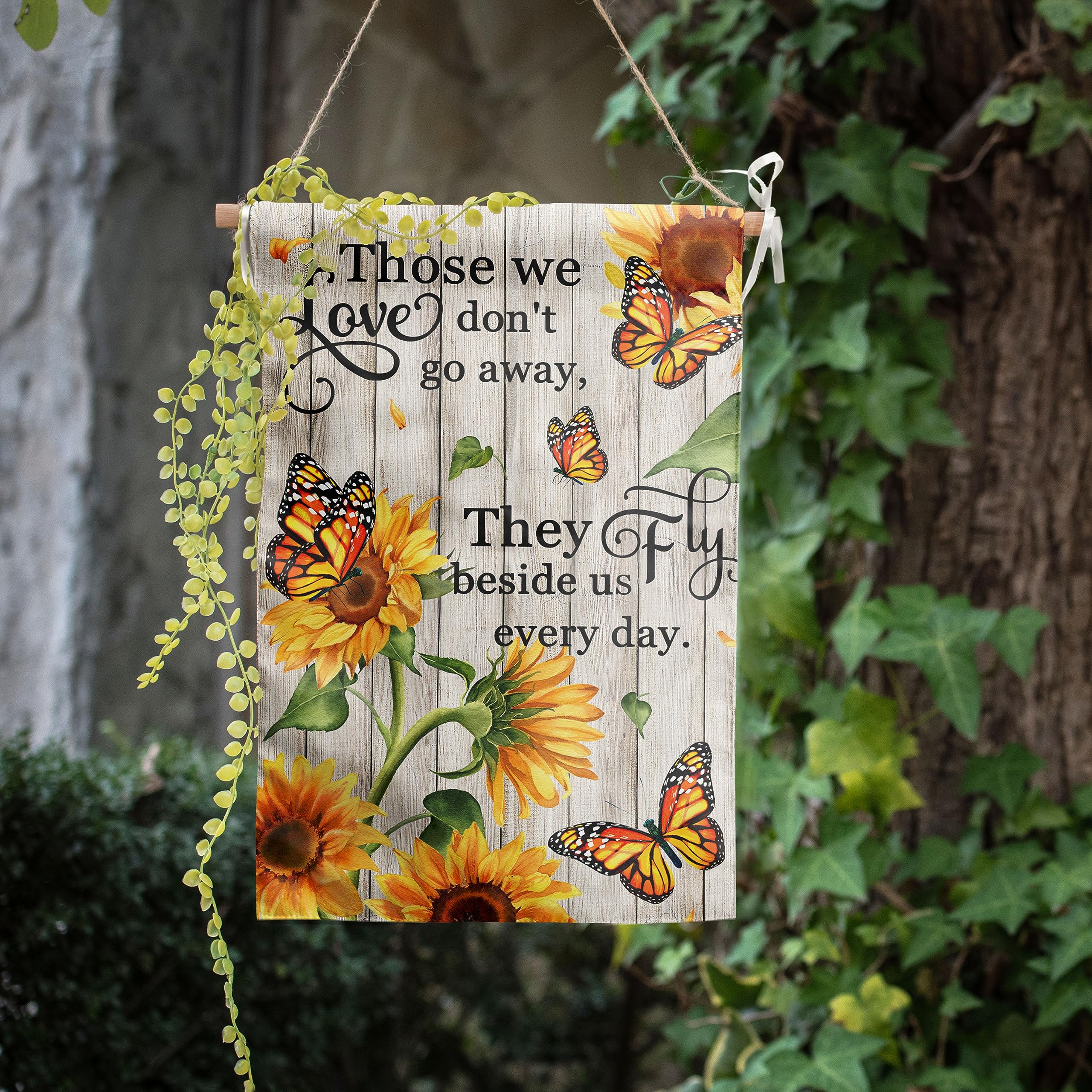DZGlobal Monarch Butterfly garden flag packaging