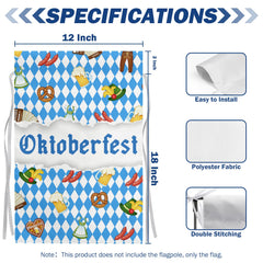 DZGlobal Oktoberfest Garden Flag back view, vibrant double-sided design