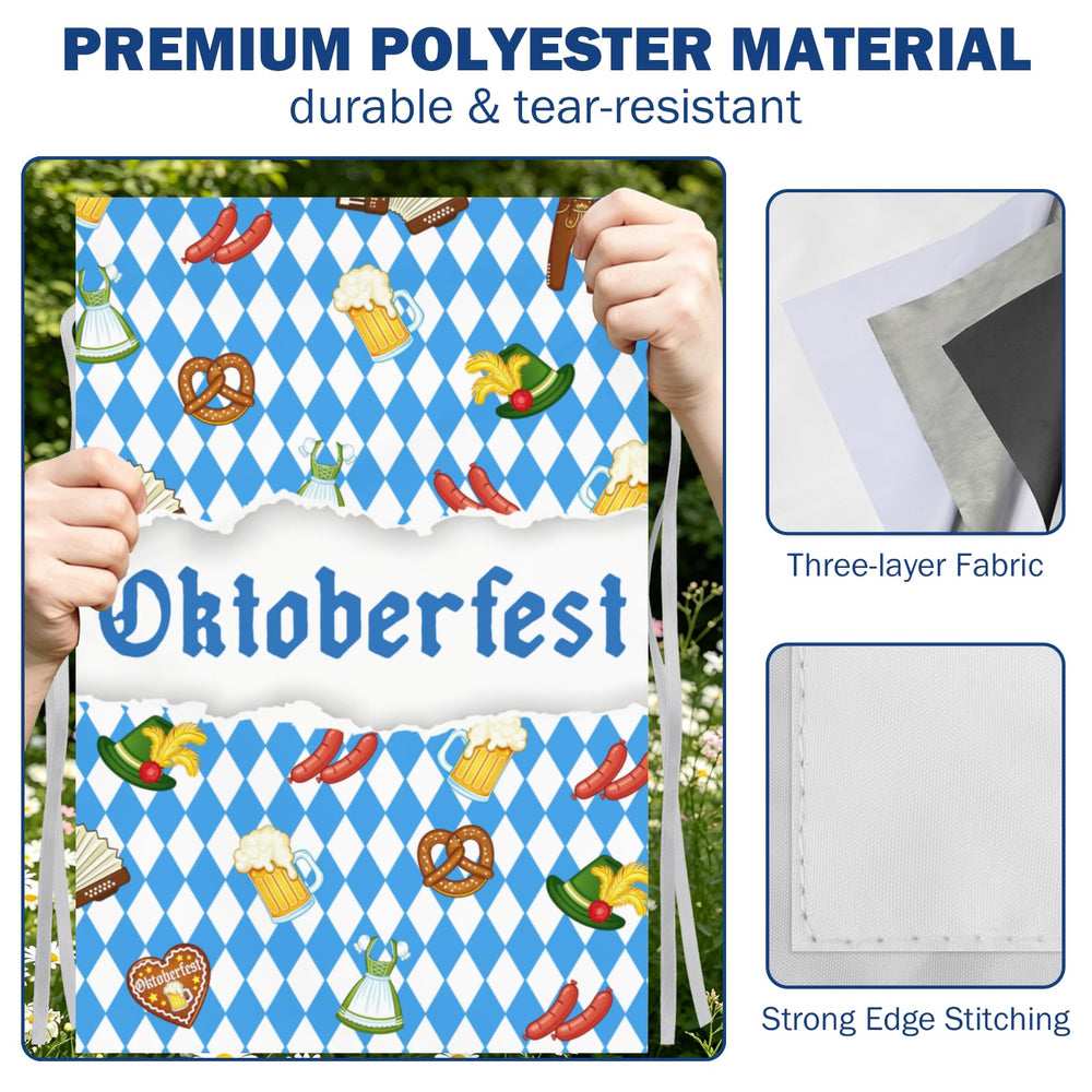 DZGlobal Oktoberfest Garden Flag installed on a standard pole