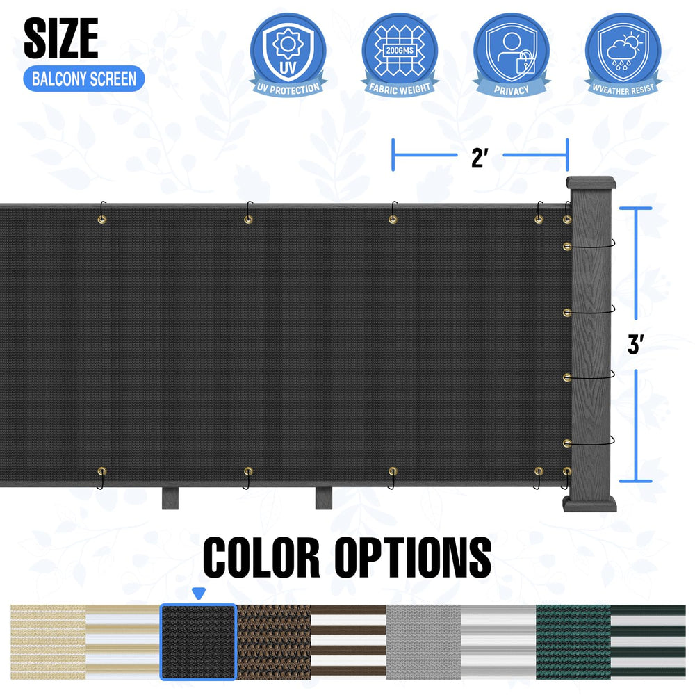 E&K Privacy Fence Screen showing UV protection