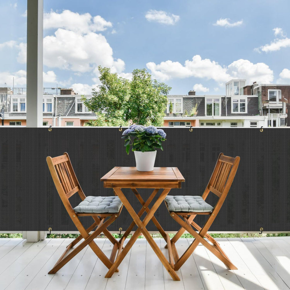 E&K Privacy Fence Screen with airflow illustration