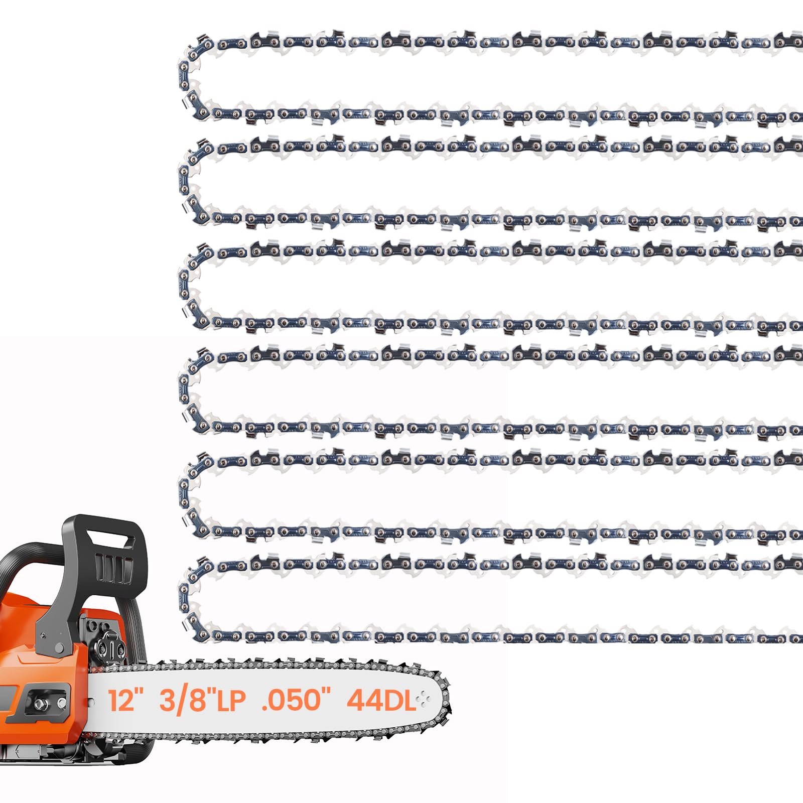 E & S 12-inch chainsaw chain pack front view
