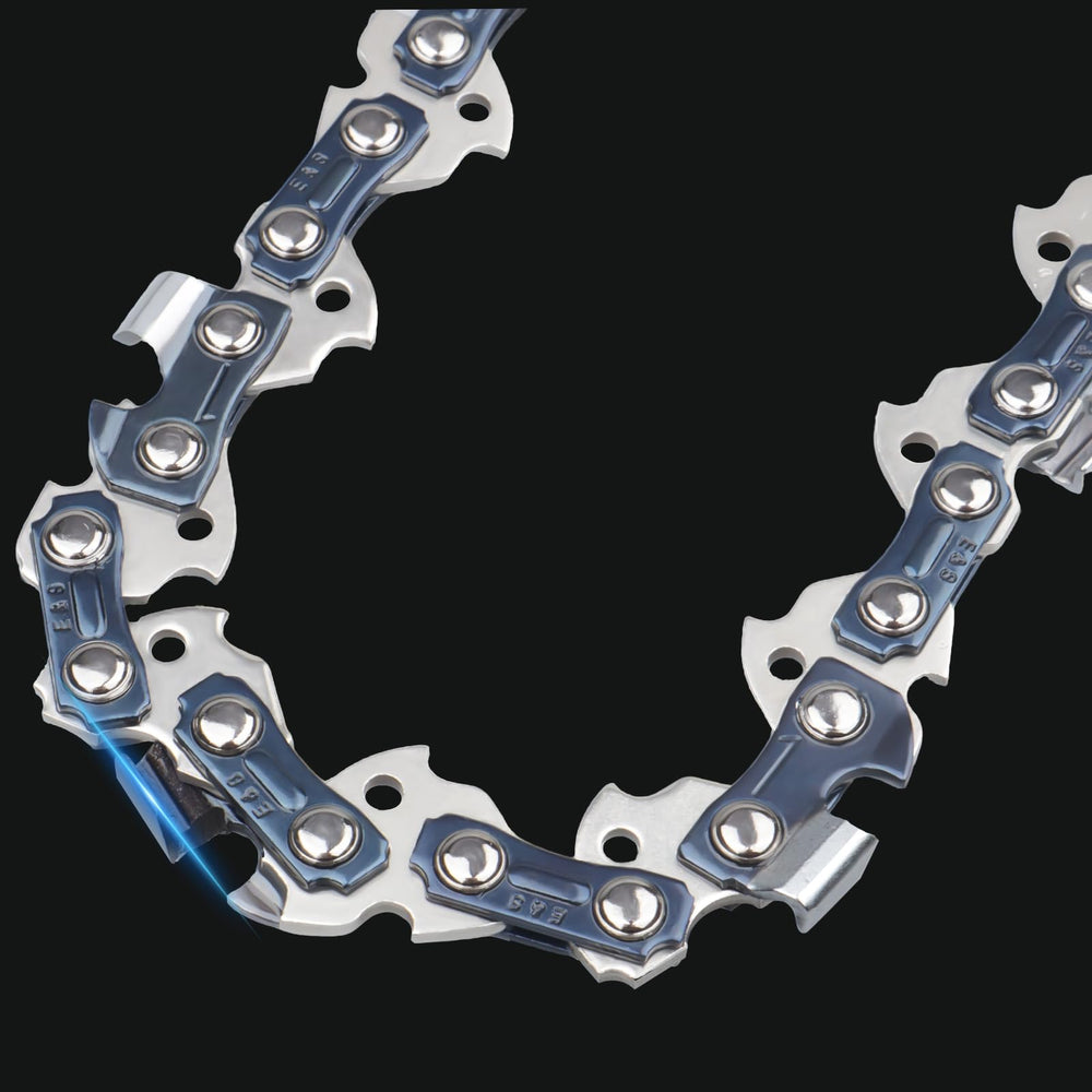 E & S chainsaw chain side view