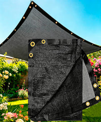 e.share 20X20FT black garden shade cloth front view