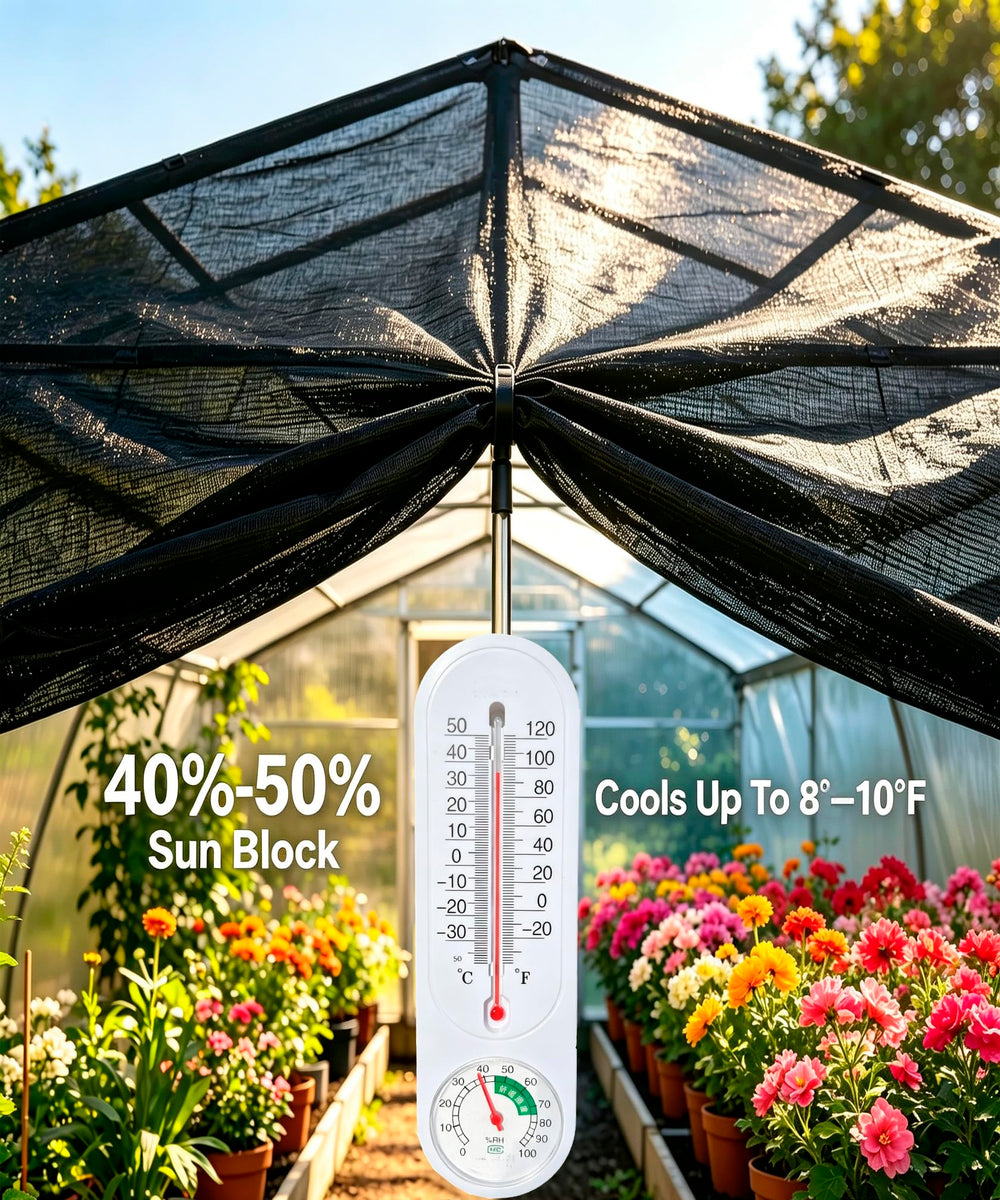 e.share black shade cloth showing breathable mesh fabric