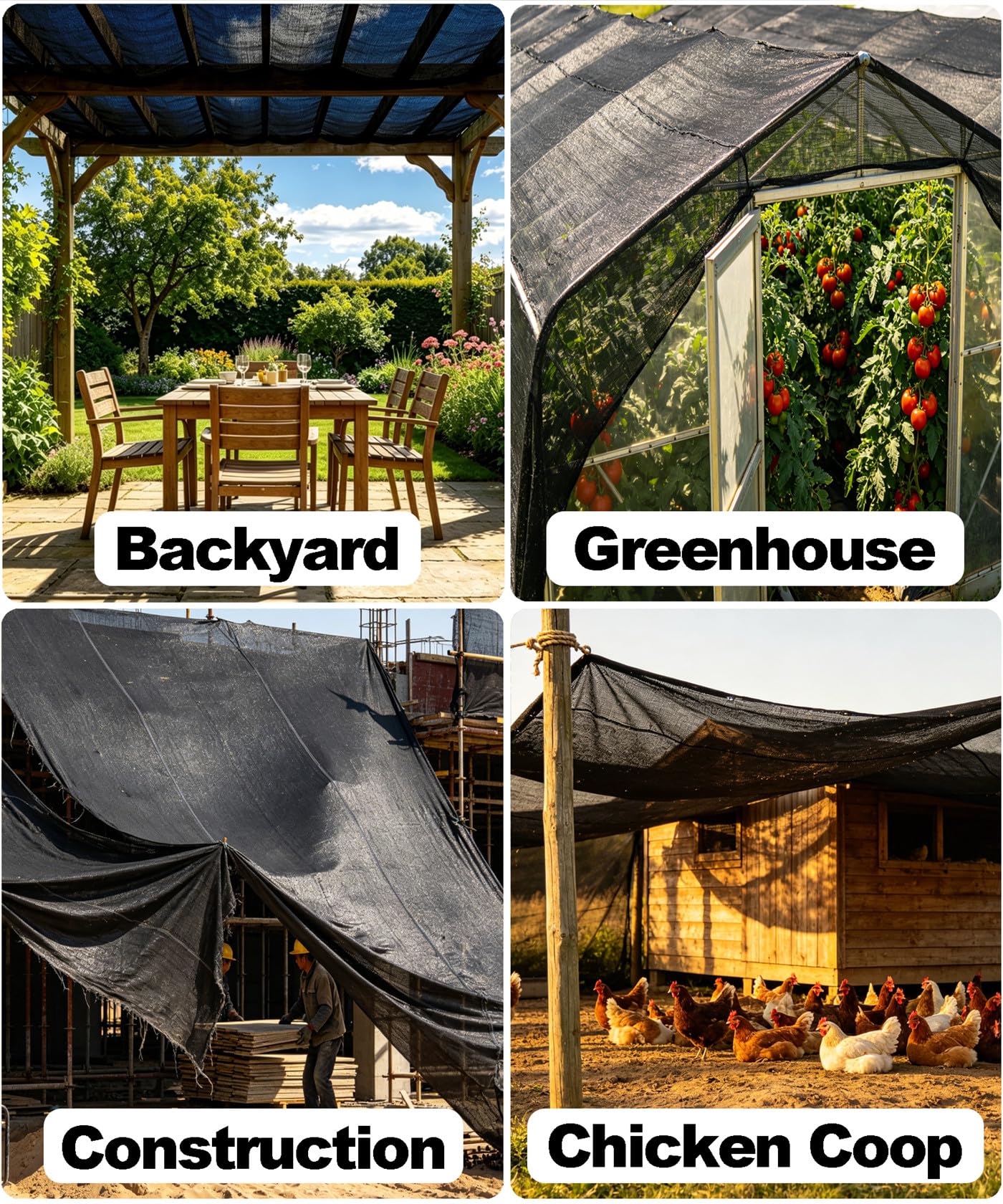 e.share black shade cloth with reinforced corners
