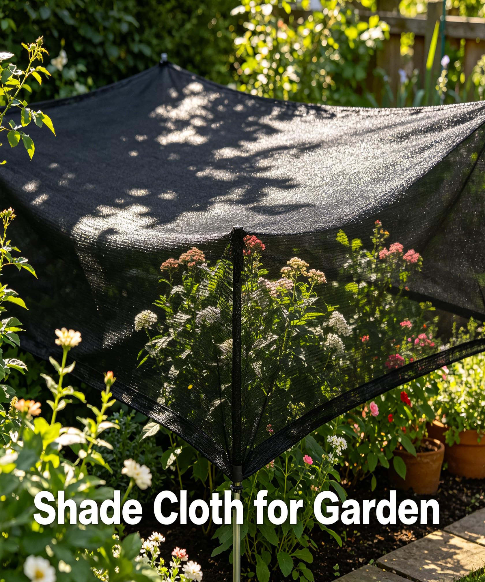 e.share shade cloth cut to fit a garden