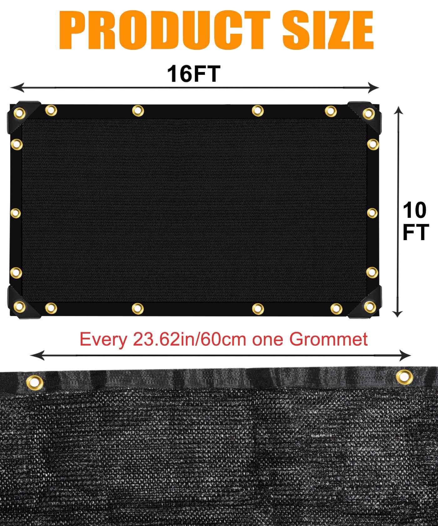 e.share shade cloth showing breathable mesh
