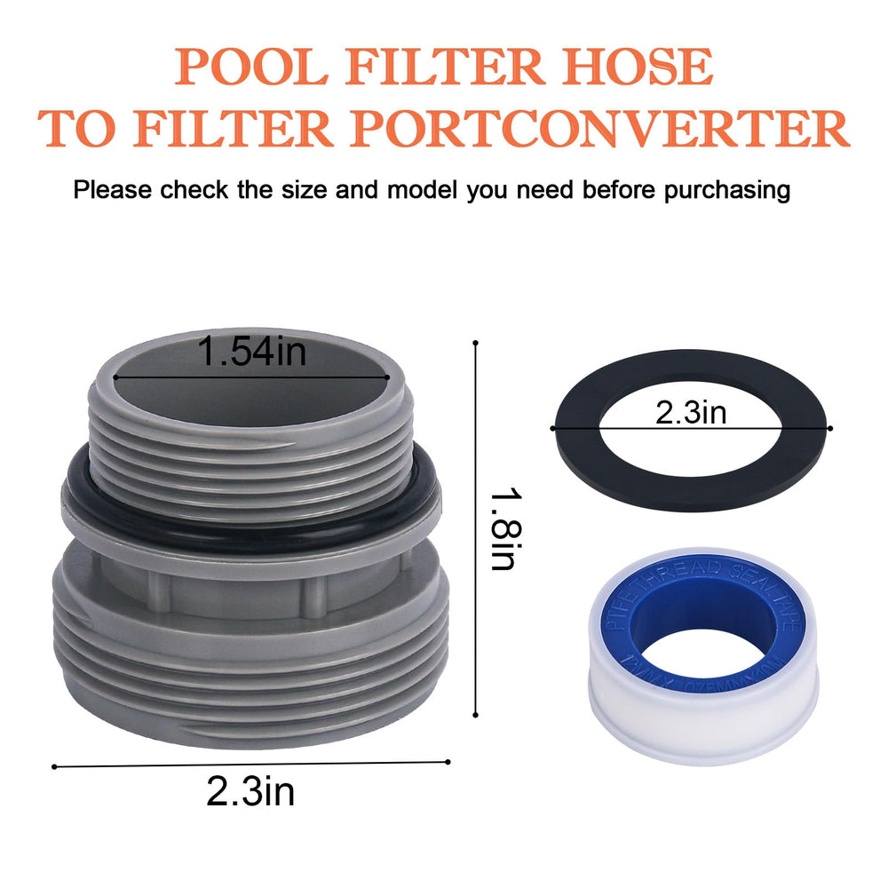 EAORBD 4560 Pool Hose Connector with threaded ends