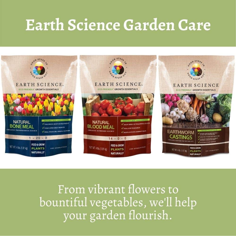 Earth Science Earthworm Castings open pouch showing granules