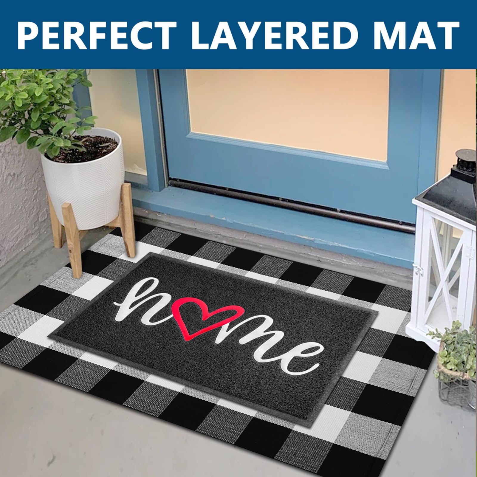 EARTHALL Doormat showing rubber backing for non-slip