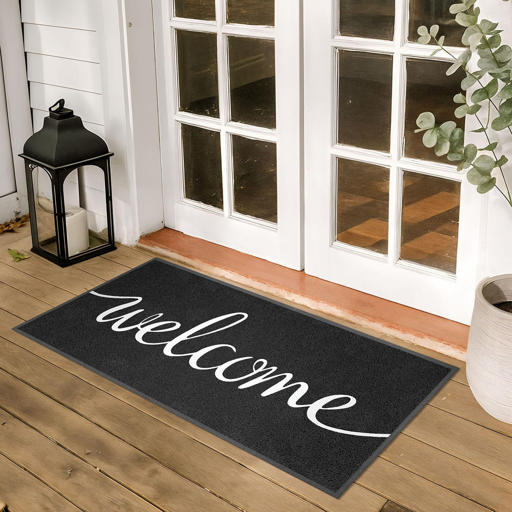EARTHALL Funny Welcome Mat rolled out flat for use
