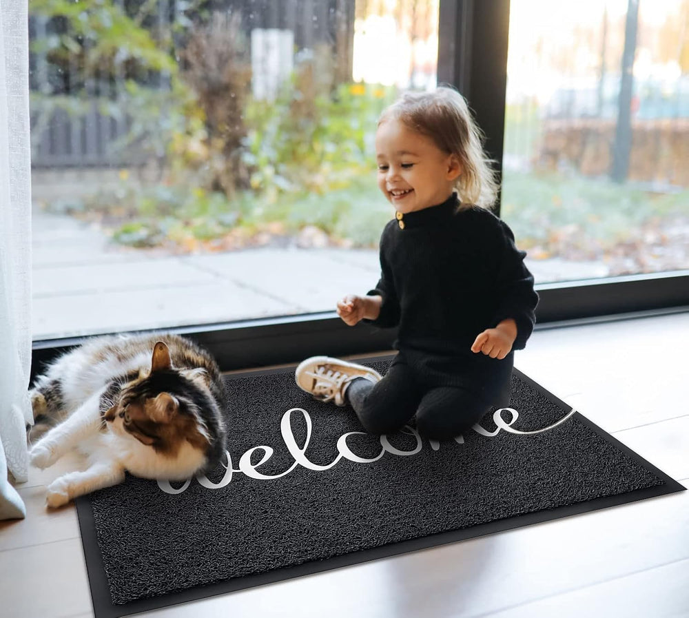 EARTHALL Welcome Doormat in outdoor setting