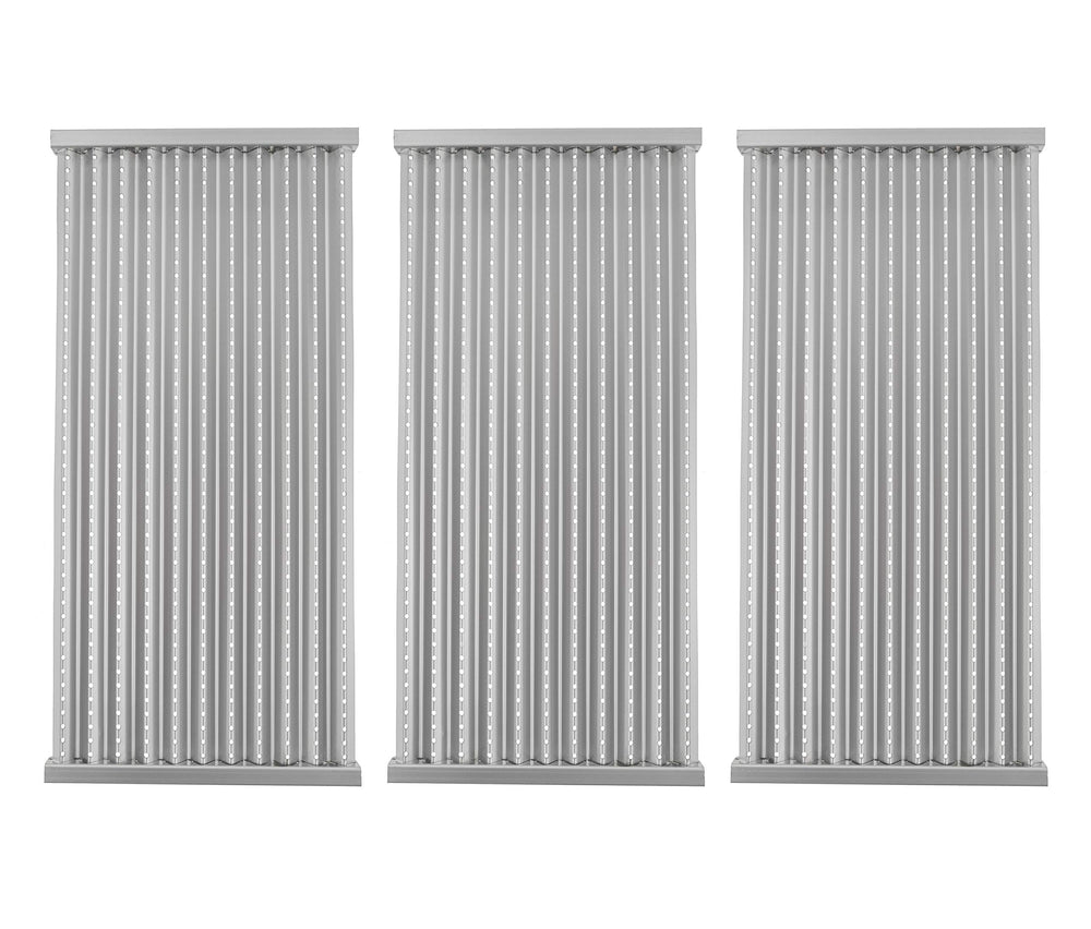 EasiBBQ emitter plate front view, stainless steel