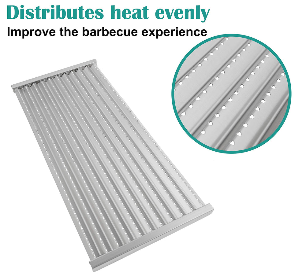 EasiBBQ emitter plate side view showcasing dimensions