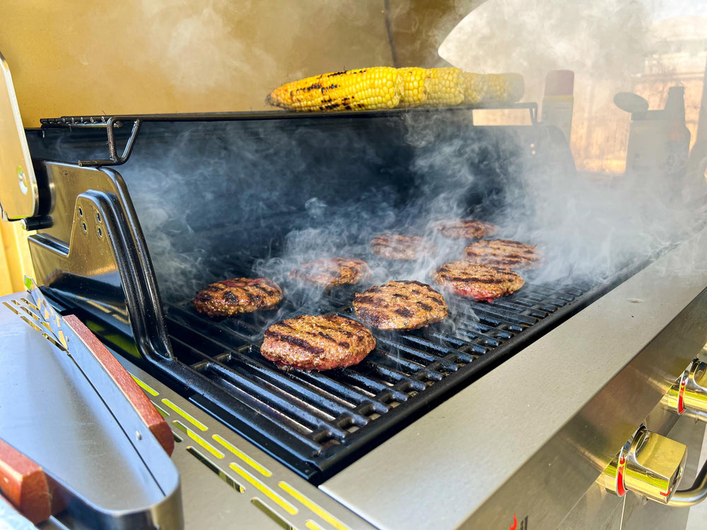 EasiBBQ emitter plates close-up showing quality stainless steel