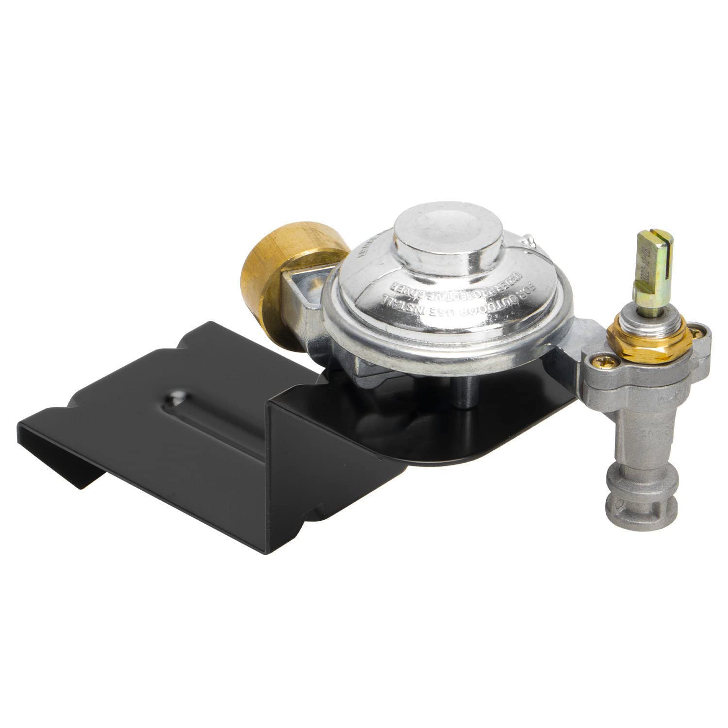 EasiBBQ Valve Regulator side view, showing attachment features