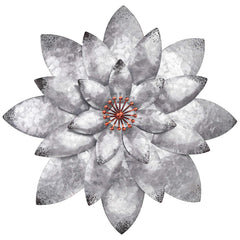 EASICUTI Bohemian Metal Flower Wall Decor front view