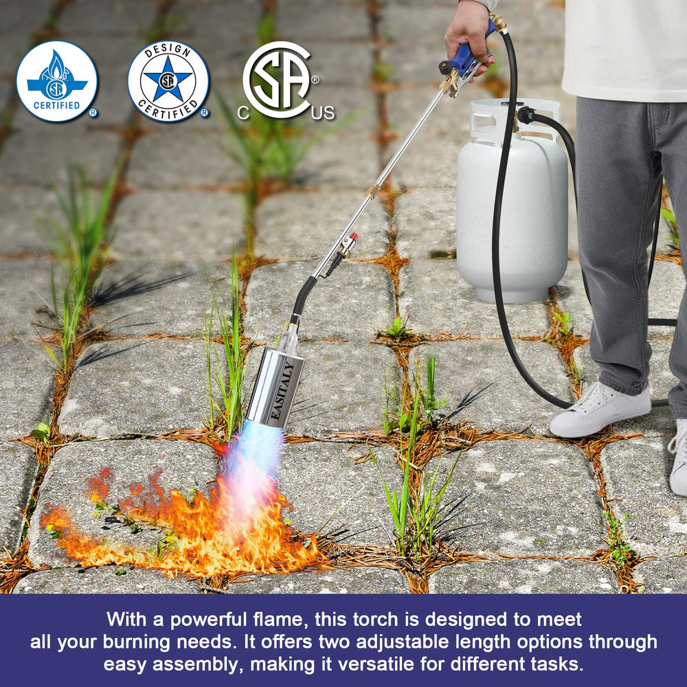 EASITALY Propane Torch Weed Burner Kit packaging view
