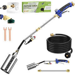 EASITALY Propane Torch Weed Burner Kit with 12.5FT hose