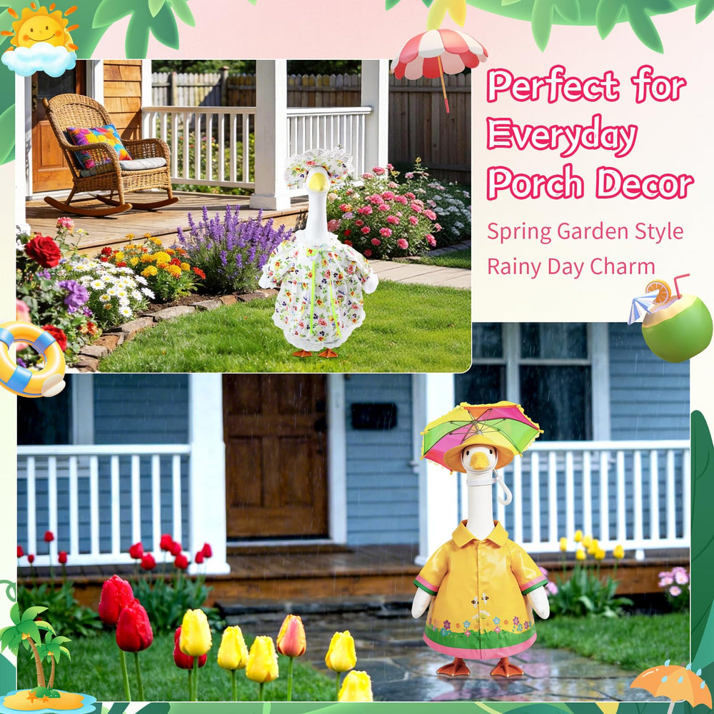 Easter outfit for 23 inch lawn goose statue