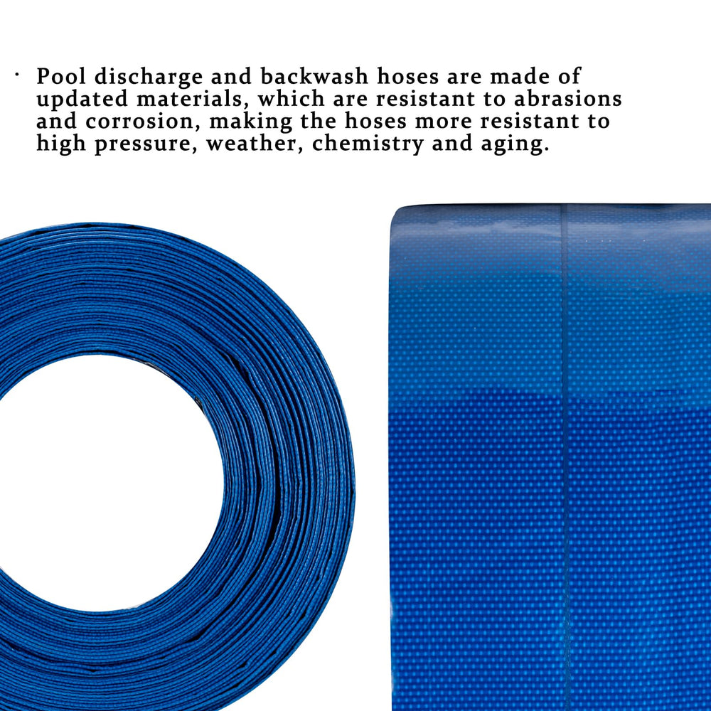 Eastrans heavy-duty PVC Pool Backwash Hose close-up