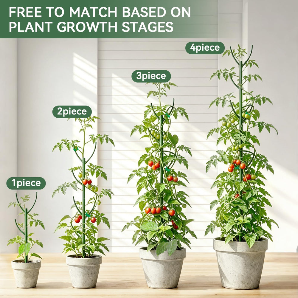 Easy assembly of lightweight plant support sticks