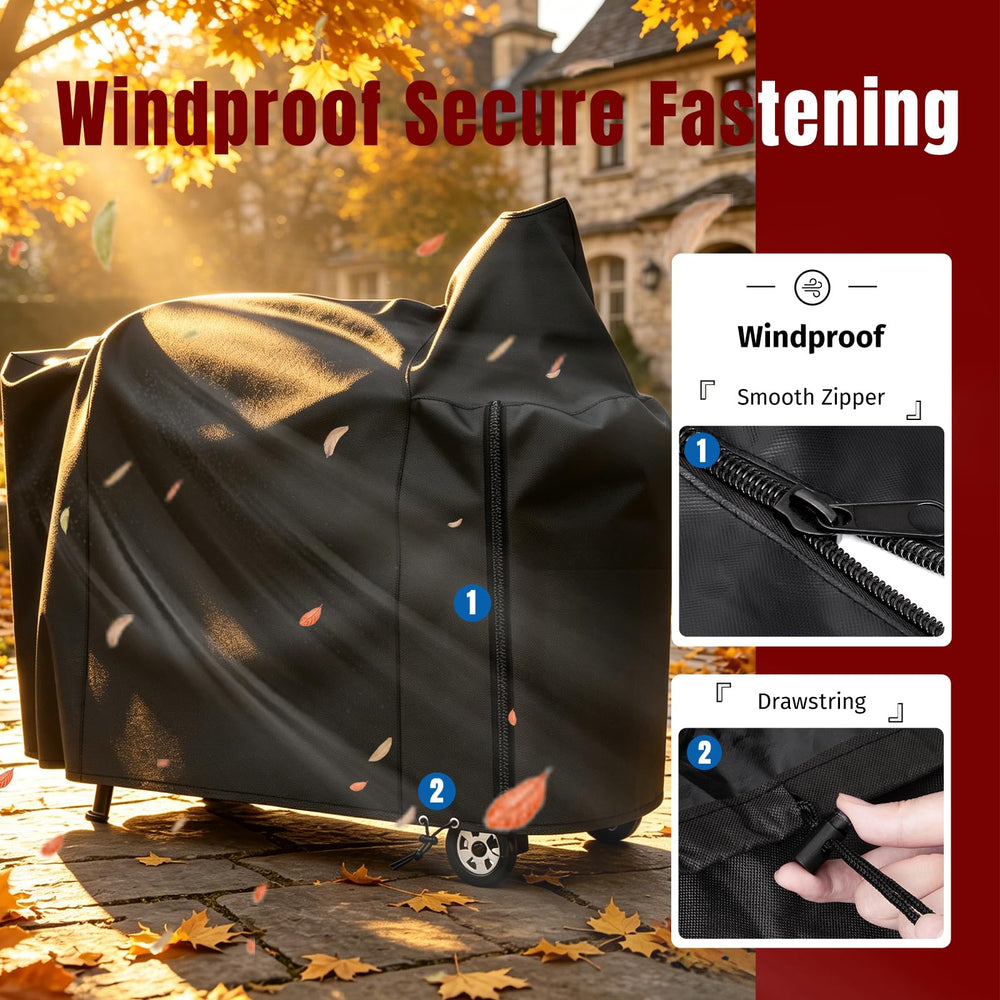 Easy cleaning demonstration of SHINESTAR Grill Cover