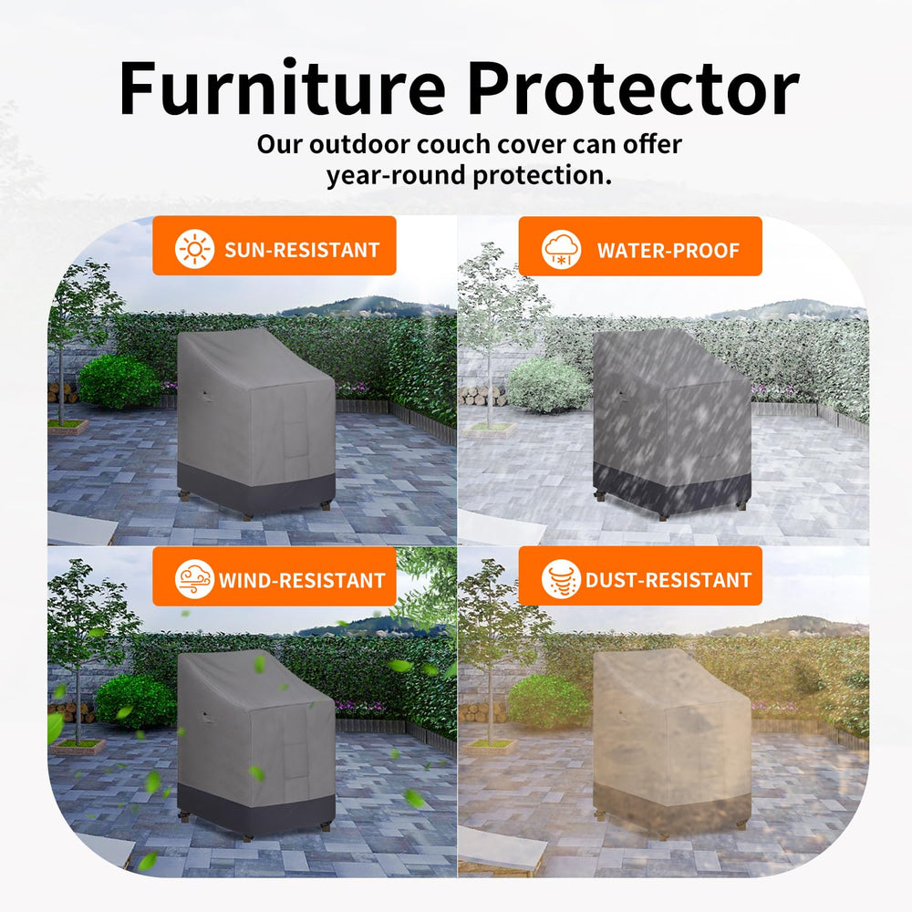 Easy-Going Chair Cover with handles for easy installation