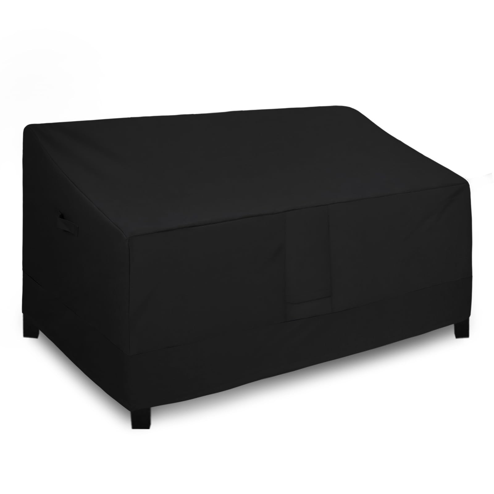 Easy-Going Heavy Duty Outdoor Bench Cover black front view